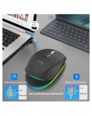 Belaidė pelė „Bluetooth 5.0“ įkraunama tyli
