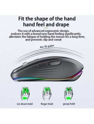 Wireless Mouse Bluetooth 5.0 Rechargeable Silent Multi Arc