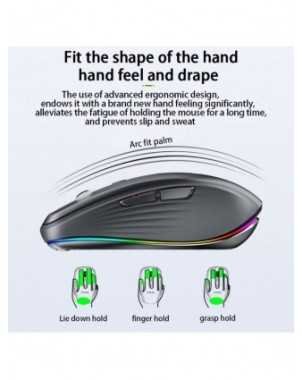 Wireless Mouse Bluetooth 5.0 Rechargeable Silent Multi Arc