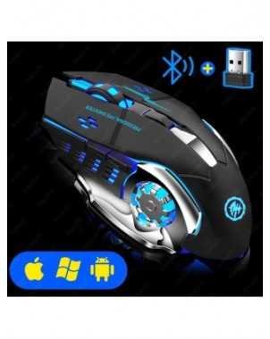 Mechaninė „E-Sports“ belaidė „Bluetooth“ pelė, įkraunama