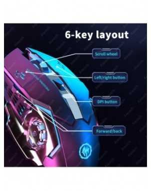 Mechaninė „E-Sports“ belaidė „Bluetooth“ pelė, įkraunama
