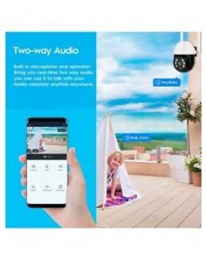 Išmanioji kamera 1080P HD WiFi 2MP CCTV naktinio matymo