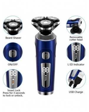 4 in 1 Electric Shaver 3D Floating Cutters USB Fast Charge