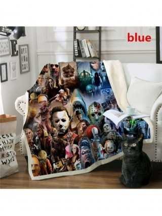 Plstar Cosmos Halloween Fleece Blanket horror movie Scream Team