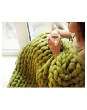 WOSTAR Fashion chunky merino wool blanket thick large yarn
