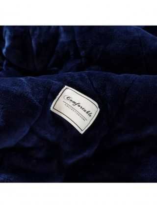 Super Soft Warm Blanket Luxury Three-Layer Thick Quilting Solid