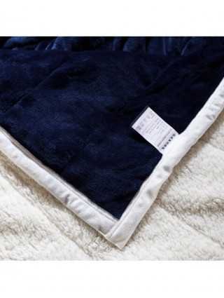 Super Soft Warm Blanket Luxury Three-Layer Thick Quilting Solid