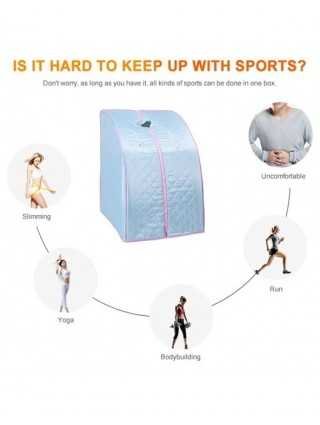 Portable Sauna Home Sauna Bath 1000W 2L Include Fold Chair