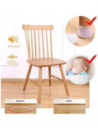 Furniture-Home Furniture-24pcs Silicon Chair Leg Covers Felt