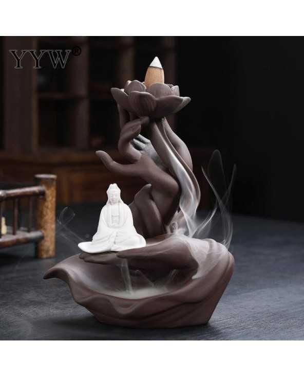 Buddha Hand Backflow Incense Burner Waterfall Incense Burner Buddha Hand Backflow Incense Burner Waterfall Incense Burner