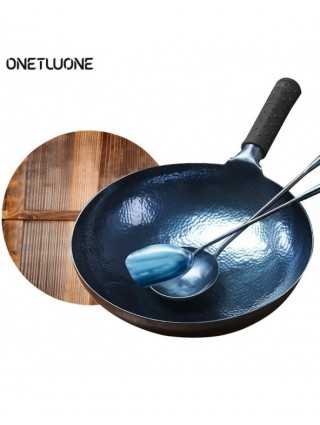 Handmade Wok and Frying Pan Chinese Traditional wok 1.8 mm