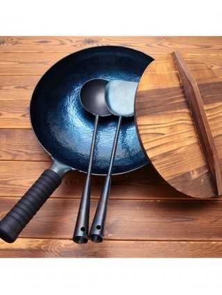 Handmade Wok and Frying Pan Chinese Traditional wok 1.8 mm
