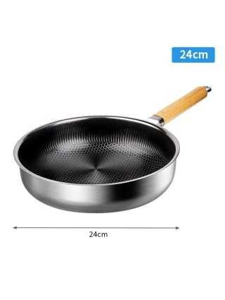 316 Stainless Steel Pan Non-stick Frying Pan Household Steak
