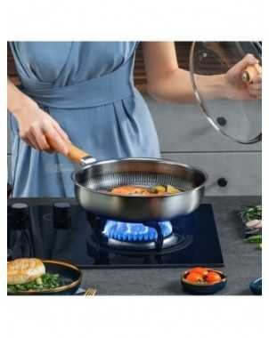316 Stainless Steel Pan Non-stick Frying Pan Household Steak