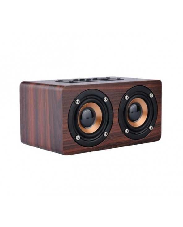 TOPROAD Wooden Wireless Bluetooth Speaker Portable HiFi Shock