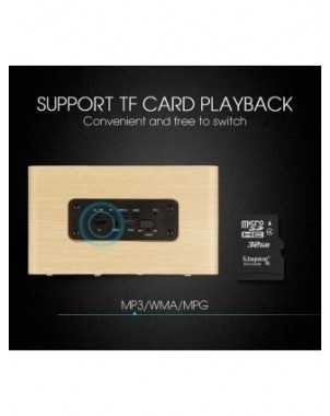 TOPROAD Wooden Wireless Bluetooth Speaker Portable HiFi Shock