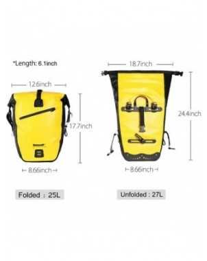 RHINOWALK Waterproof Bike Bag 27L Travel Cycling Bag Basket