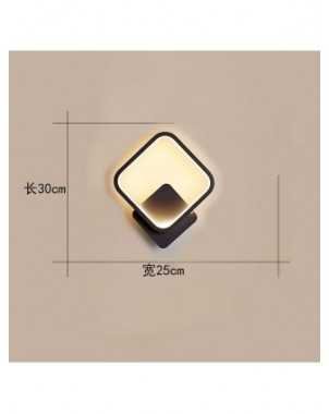 Hot sale led wall lamp indoor black and white wall lamp simple