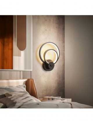 Hot sale led wall lamp indoor black and white wall lamp simple
