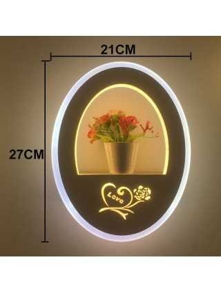 LED sieninis šviestuvas kambarinis juodos ir baltos spalvos