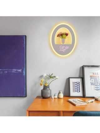 Hot selling led wall lamp indoor black and white wall lamp
