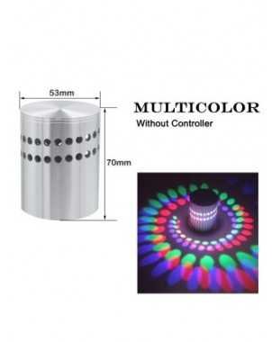 LED Spiral Hole Wall Light 16 Colors With RGB Remote Control