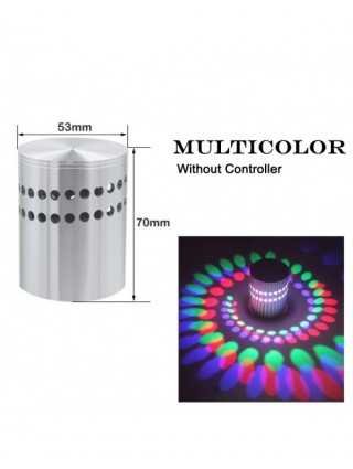 LED Spiral Hole Wall Light 16 Colors With RGB Remote Control