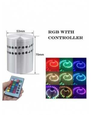 LED Spiral Hole Wall Light 16 Colors With RGB Remote Control