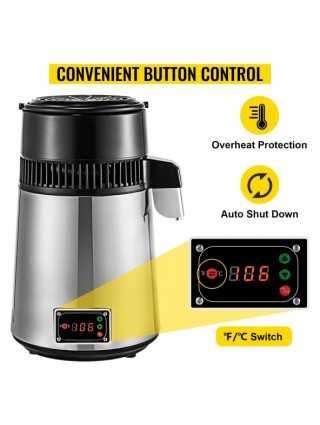 VEVOR 4L Water Distiller Alcohol Purifier Softener Drinks