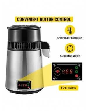 VEVOR 4L Water Distiller Alcohol Purifier Softener Drinks