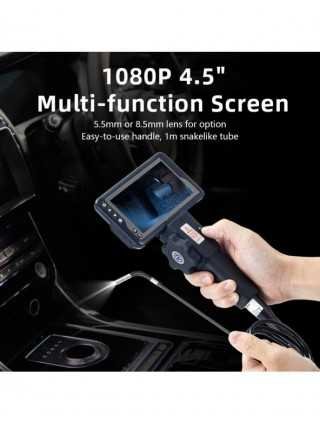 Pramoninis endoskopas 1080P 4,5 colio ekranas 8,5 mm borescope