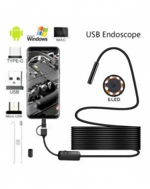 5.5mm Mini Endoscope Camera Type C USB Inspection Borescope