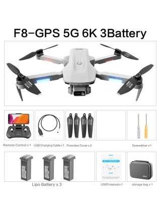 Fotoaparatai ir Kameros-Filmuojantys Dronai-F8 2021 Naujas GPS dronas 4k/6k HD WiFi fpv