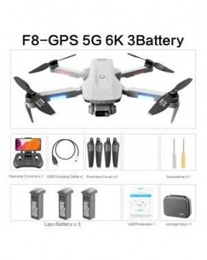 Fotoaparatai ir Kameros-Filmuojantys Dronai-F8 2021 Naujas GPS dronas 4k/6k HD WiFi fpv