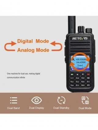 Communication Equipments-Walkie Talkie-Retevis RT3S DMR Digital