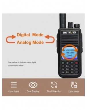 Communication Equipments-Walkie Talkie-Retevis RT3S DMR Digital