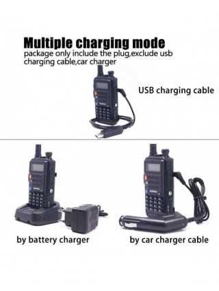 Ryšių įranga-Racijos-Walkie Talkie Tri-Band 10W Galingas 10W CB radijo siųstuvas-imtuvas VHF