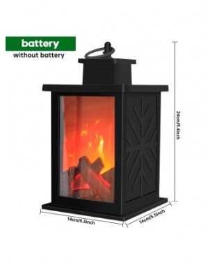 Indoor Lighting-Night Lights-Fireplace Decorative Lantern Night
