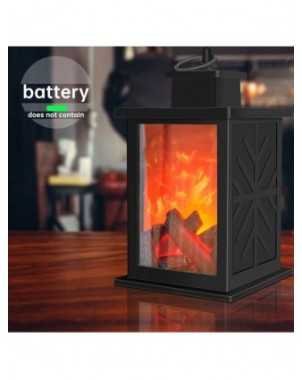 Indoor Lighting-Night Lights-Fireplace Decorative Lantern Night