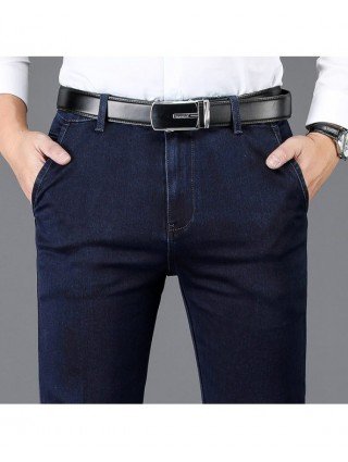 Bottoms-Jeans-Autumn and Winter Classic Men&39s High Waist