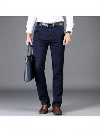 Bottoms-Jeans-Autumn and Winter Classic Men&39s High Waist