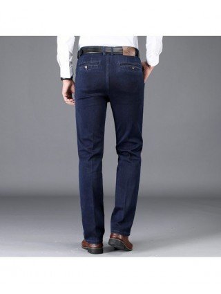 Bottoms-Jeans-Autumn and Winter Classic Men&39s High Waist