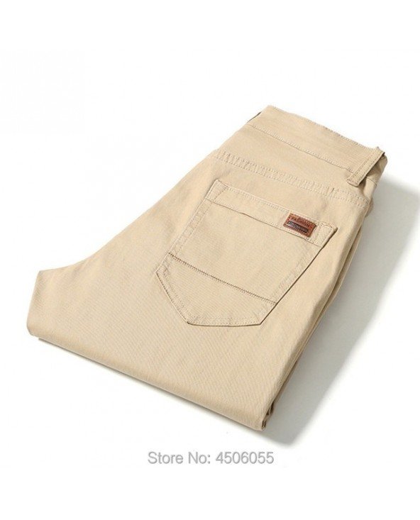 Bottoms-Jeans-Pants Men Business Straight Cotton Trousers Bottoms-Jeans-Pants Men Business Straight Cotton Trousers