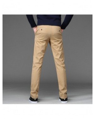 Kelnės-Džinsai-Kelnės vyriškos verslo tiesios medvilnės kelnės elastingas Slim Fit