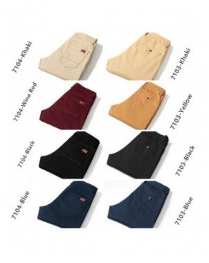 Kelnės-Džinsai-Kelnės vyriškos verslo tiesios medvilnės kelnės elastingas Slim Fit