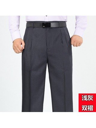 Bottoms-Cargo Pants-Middle-aged mens business casual pants