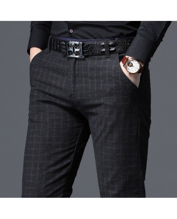 Bottoms-Casual Pants-2022 New Mens Pants Business Casual Slim Bottoms-Casual Pants-2022 New Mens Pants Business Casual Slim