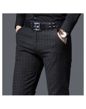 Bottoms-Casual Pants-2022 New Mens Pants Business Casual Slim