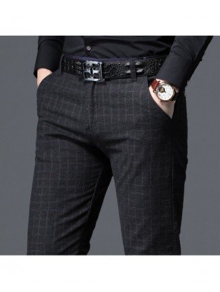 Bottoms-Casual Pants-2022 New Mens Pants Business Casual Slim