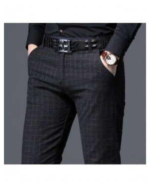 Bottoms-Casual Pants-2022 New Mens Pants Business Casual Slim